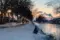 Besneeuwd landschap kanaal EIndhoven
